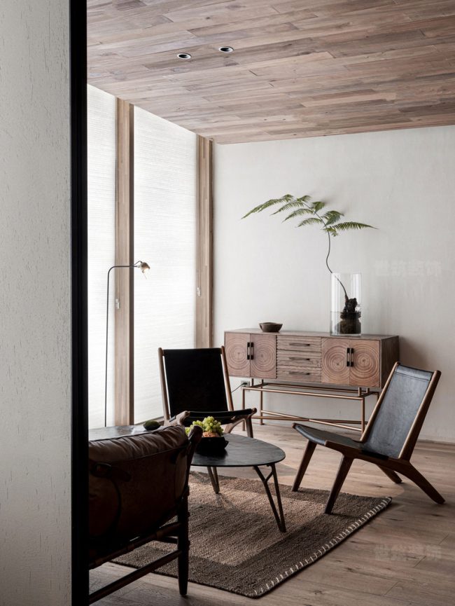 新中式家居休闲厅场景装修图