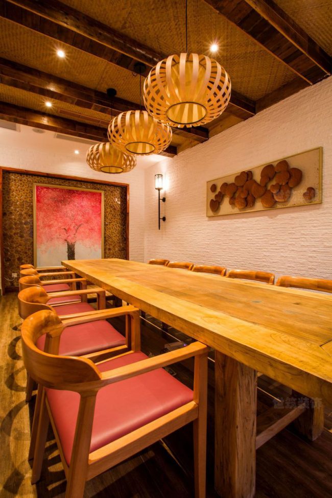 新中式民宿茶艺交流空间装修图