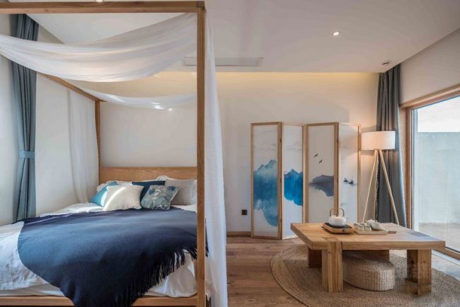 新中式民宿空间主题套间装修图