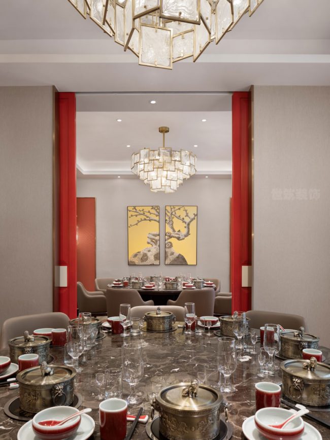 新中式轻奢风餐厅环境包房空间装修图