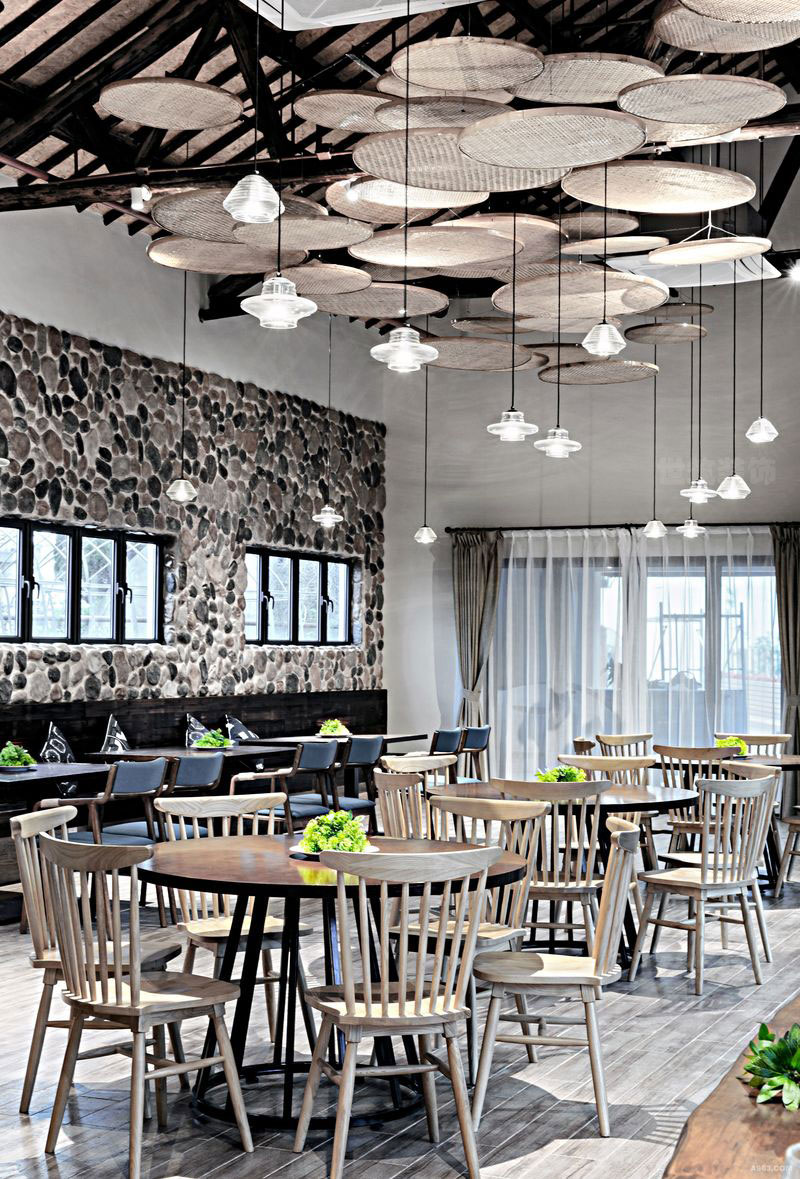 新中式中餐厅用餐环境装修图