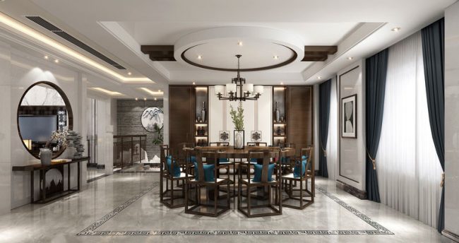 中式的餐厅装修方案