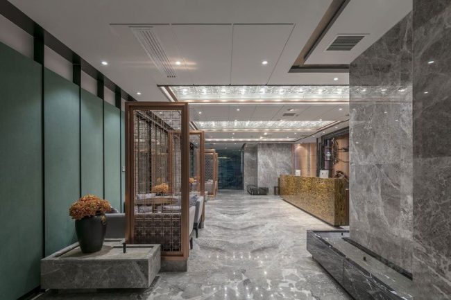 中式风格大厅石材设计方案