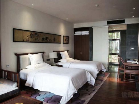 中式酒店双人间设计