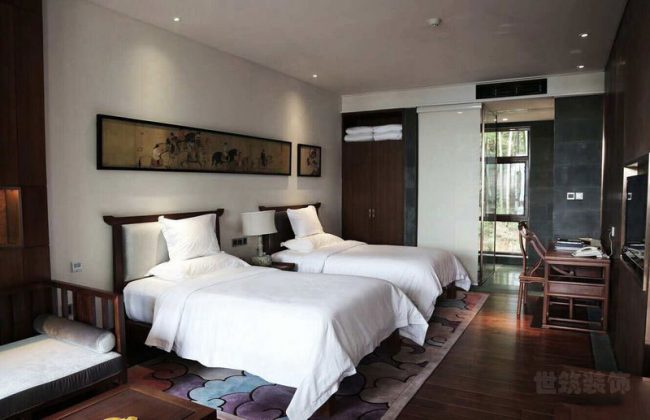 中式酒店双人间设计