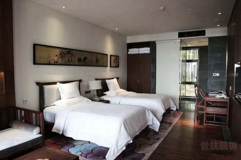 中式酒店双人间设计