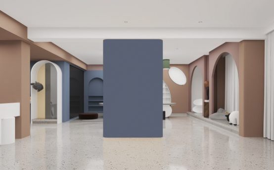 昆明后现代风格培训教室装修设计前厅效果图 昆明后现代风格培训教室装修设计前厅效果图