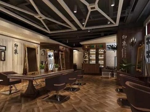 昆明美发店装修设计装修效果图