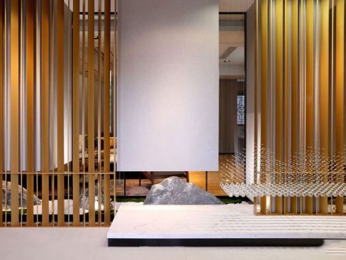 昆明未来新城新中式办公室装修案例景观效果图