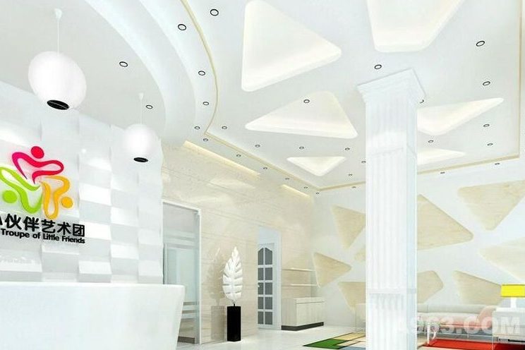 昆明五华区儿童舞蹈教室装修设计案例前厅效果图