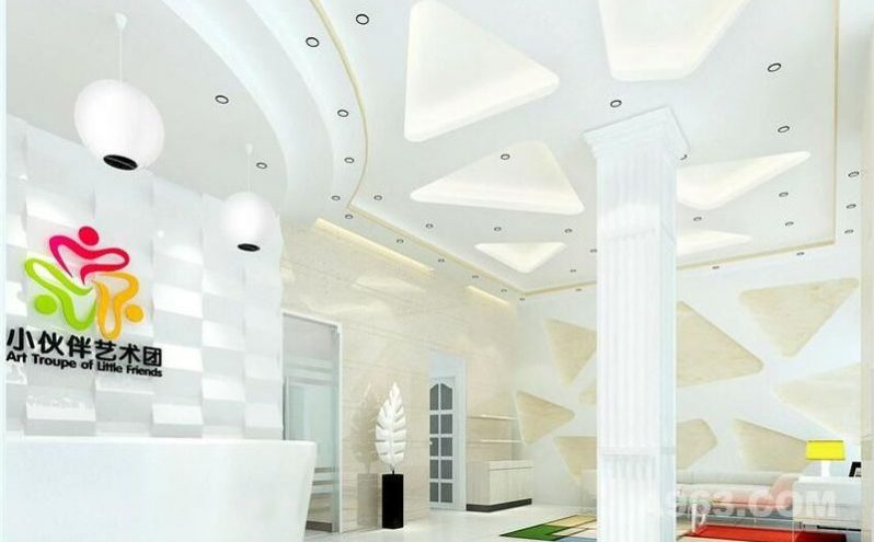 昆明五华区儿童舞蹈教室装修设计案例前厅效果图 昆明五华区儿童舞蹈教室装修设计案例前厅效果图