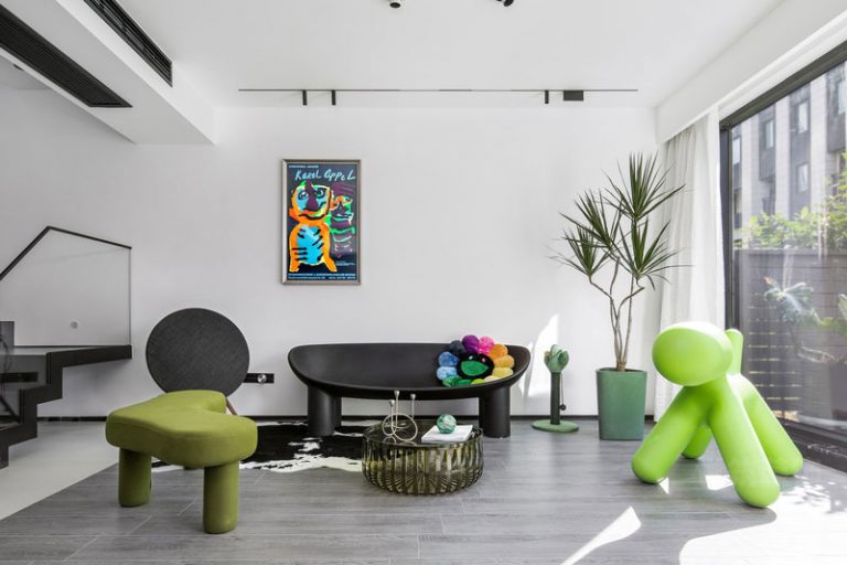 昆明呈贡极简风家装工程装修案例客厅效果图