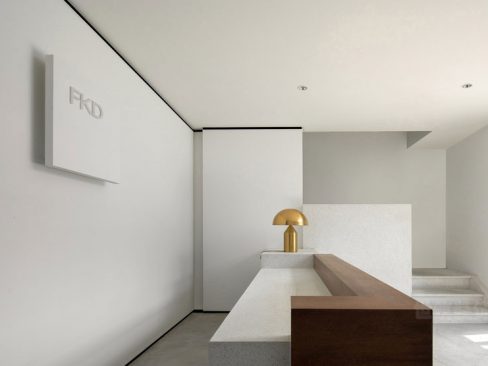 昆明东川区简约风格办公室装修设计图前厅效果图