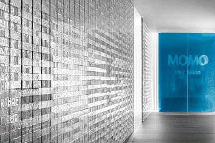 昆明官渡区现代风格美发会所设计案例过道效果图