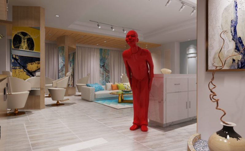 昆明盘龙区后现代风格私人美发会所装修设计方案前厅效果图 昆明盘龙区后现代风格私人美发会所装修设计方案前厅效果图