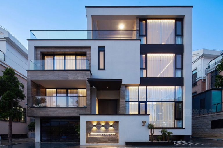 云南丽江极简现代风家居装修外观效果图