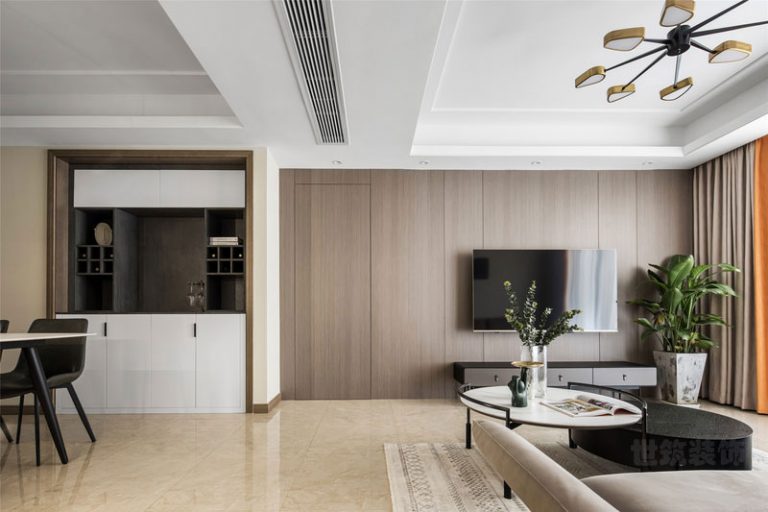 云南文山极简风格家居装修客厅效果图