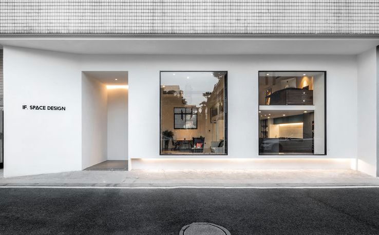 云南昆明红河极简办公室装修外观效果图