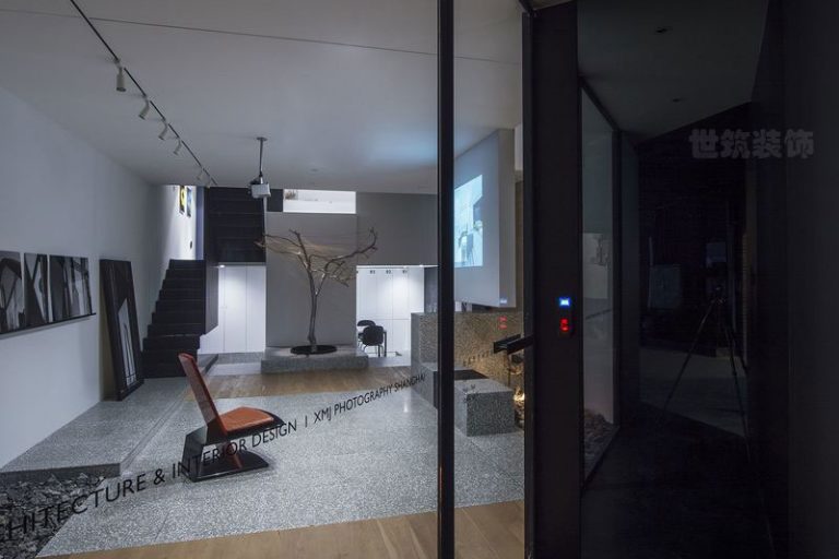 昆明混搭风小型办公室装修前厅效果图