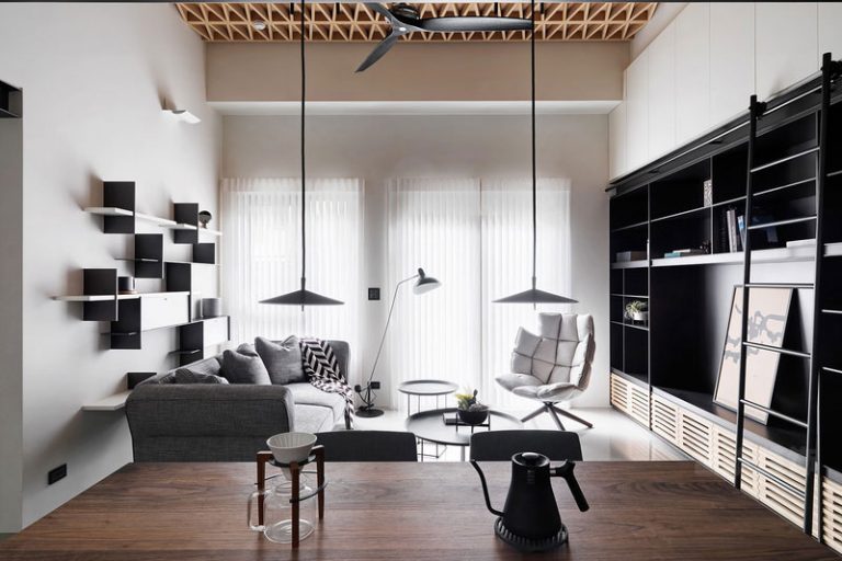 昆明西山区工业风家居装修设计效果图客厅装修图