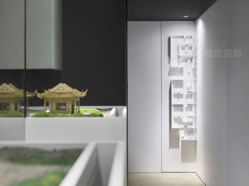 昆明水墨中式风办公室装修设计过道效果图