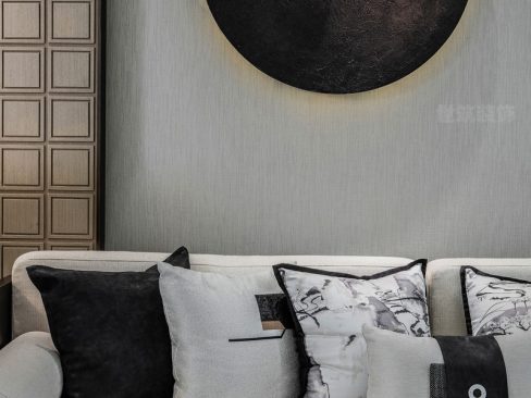 云南普洱现代中式风格家居装修客厅效果图