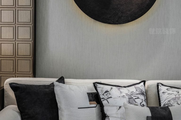 云南普洱现代中式风格家居装修客厅效果图