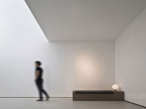 昆明西山区极简风格办公室装修设计图等候区效果图