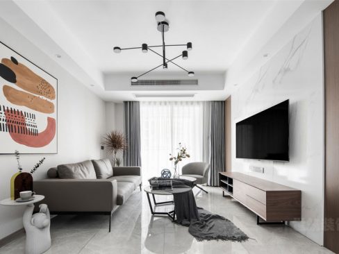 云南迪庆简约风格家居装修客厅效果图