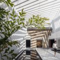 昆明普洱中式现代风办公室装修施工方案艺术走廊效果图