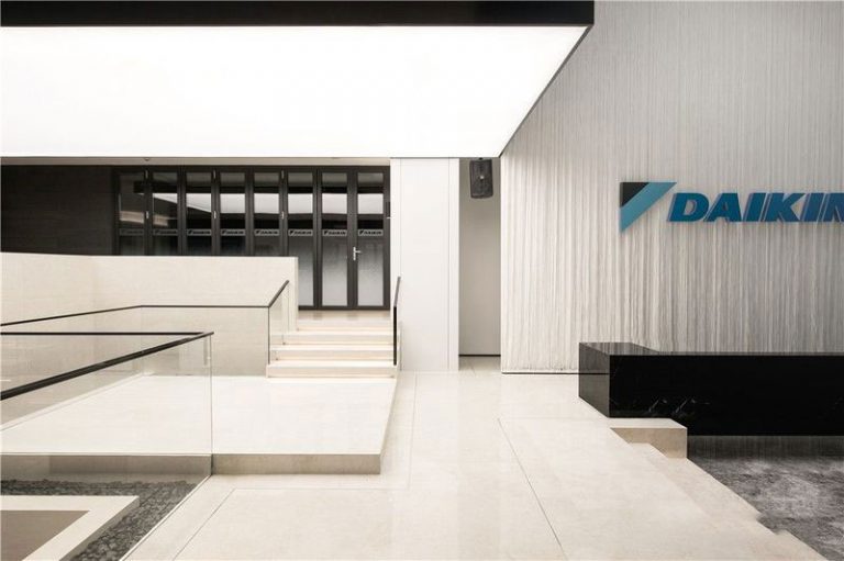 大理现代北欧风办公室装修案例前厅过道效果图