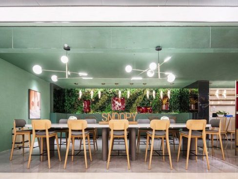 昆明官渡区轻奢风新房装修餐厅效果图