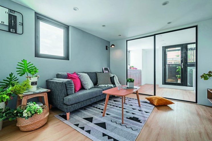 昆明盘龙区新中式二手房旧房装修客厅效果图