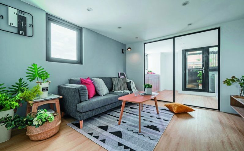 昆明盘龙区新中式二手房旧房装修客厅效果图