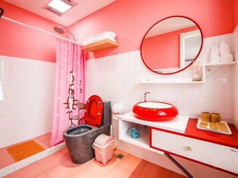 昆明晋宁区中式简约风二手房旧房装修洗手间效果图