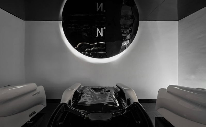 昆明官渡区现代风格美发沙龙装修设计洗头区效果图