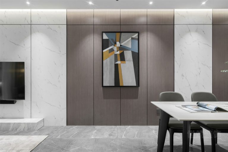 云南临沧现代风格家居装修客餐厅效果图