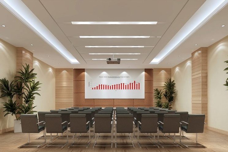 昆明盘龙区安全教育培训中心装修工程案例培训室效果图