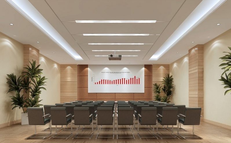 昆明盘龙区安全教育培训中心装修工程案例培训室效果图 昆明盘龙区安全教育培训中心装修工程案例培训室效果图