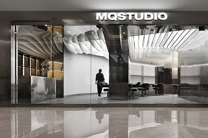 昆明五华区现代风格美发工作室设计施工外立面效果图