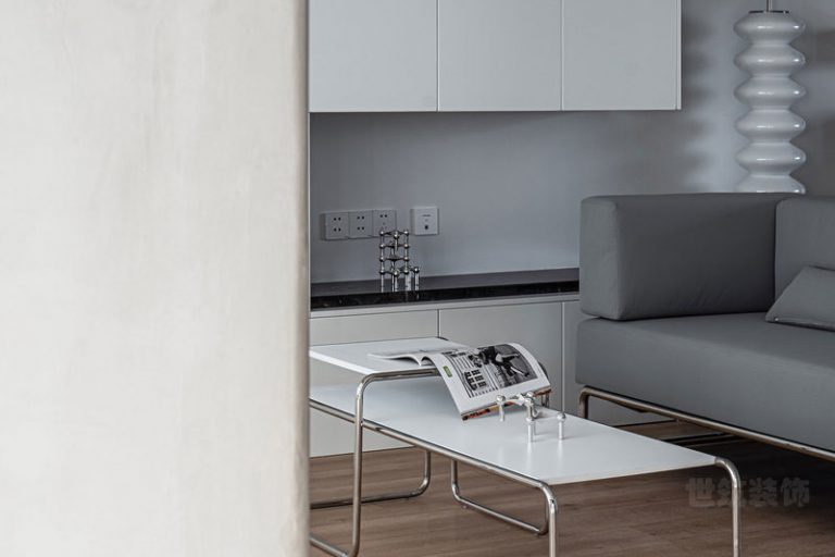 昆明五华区极简北欧风家装工程装修案例客厅效果图