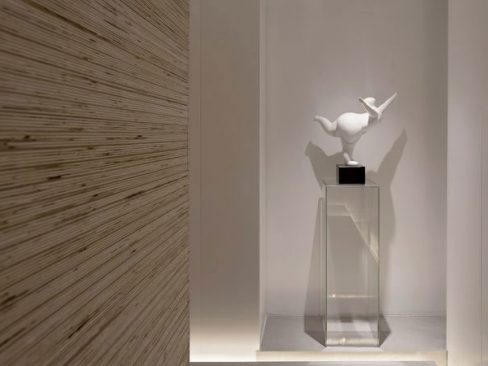 简约现代办公室装修过道效果图