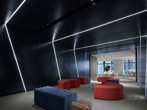 云南文山现代风格办公室装修设计效果图等候区装修图