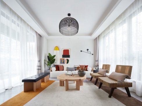 昆明官渡区东南亚风格新房装修客厅效果图