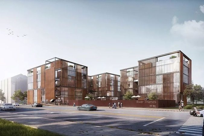 云南西双版纳现代风格办公室装修设计效果图外观设计图