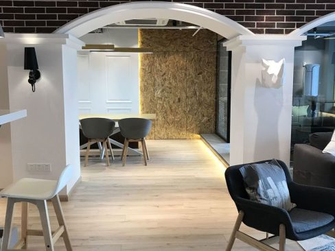 昆明五华区后现代办公室装修休闲区效果图