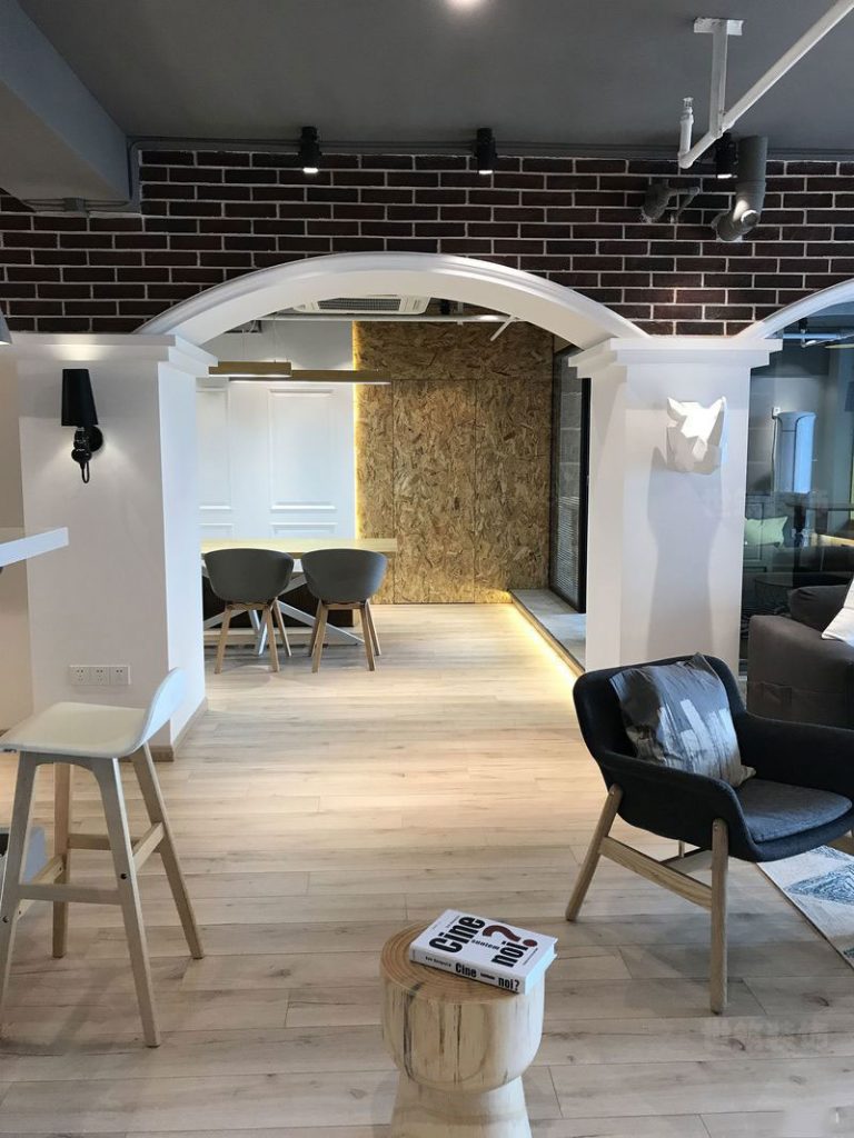 昆明五华区后现代办公室装修休闲区效果图