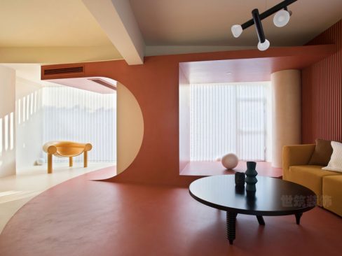 昆明西山区后现代极简风家装工程装修案例客厅效果图