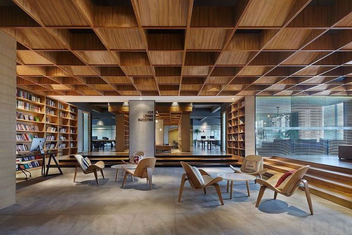 昆明晋宁区现代轻奢风新房装修阅读区效果图