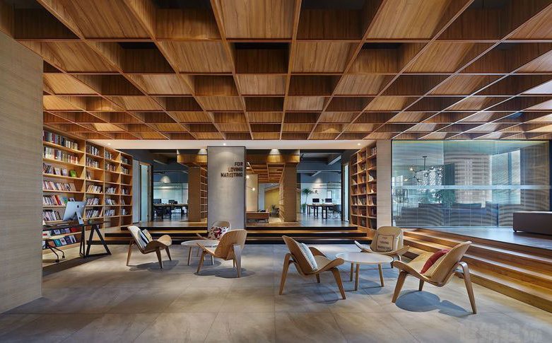 昆明晋宁区现代轻奢风新房装修阅读区效果图